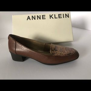 Anne Klein snakeskin flats.
